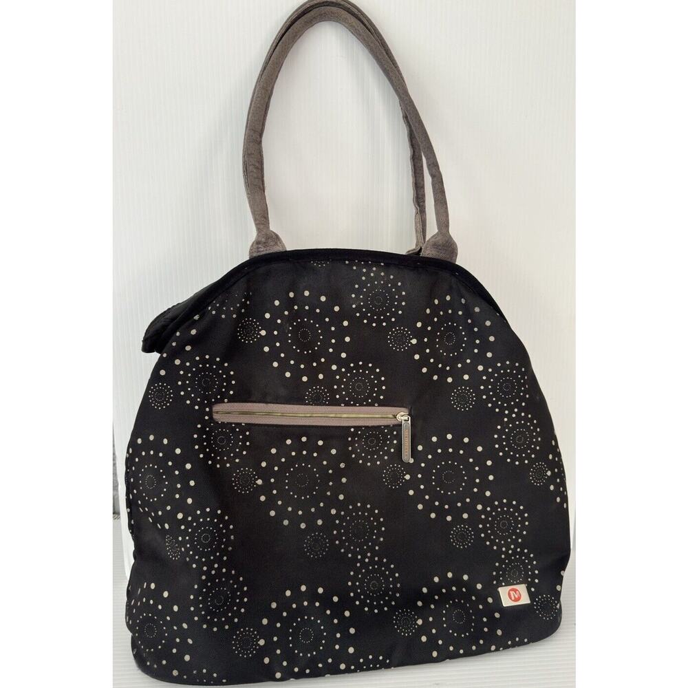 Merrell Large Tote Bag BlackTravel Shoulder Bag Purse Double Handle 20x17